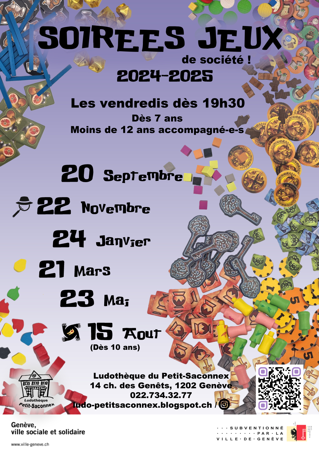 Affiche soirée jeux 24-25