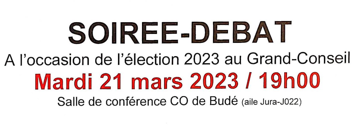 Débat - Elections au GC 2023