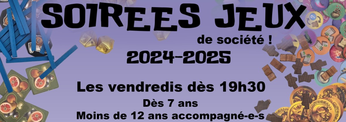 Afiche Soirée jeux 24-25