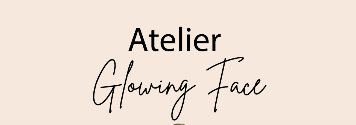 affiche pour une atelier d'automassage du visage, 3 portraits de pause de face yoga et le logo de bl Institut